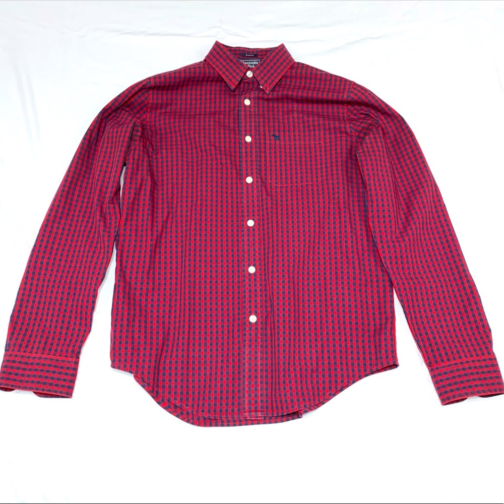 Red&Black Abercrombie & Fitch LongSleeve Button Up